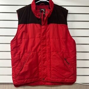 Timberland Mount Welch puffer vest with brown corduroy men’s extra large‎